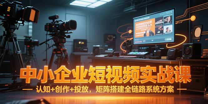 （15249期）中小企业短视频实战课，认知+创作+投放，矩阵搭建全链路系统方案-吾爱创业网