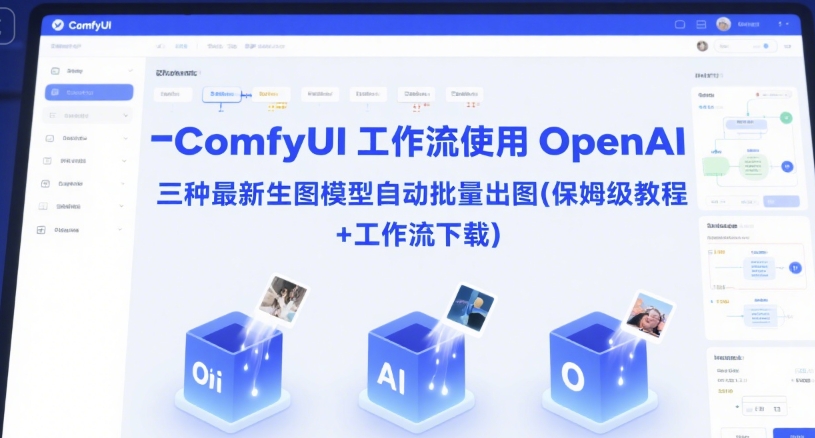 ComfyUI 工作流使用 OpenAI 三种最新生图模型自动批量出图(保姆级教程+工作流下载)-吾爱创业网