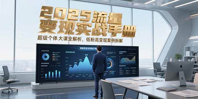 2025流量变现实战手册，超级个体大课全解析，低粉高变现案例拆解-吾爱创业网