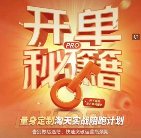 淘宝开单秘籍PRO，量身定制淘天实战陪跑计划，告别做店迷茫、快速突破运营瓶颈期（更新6月）-吾爱创业网