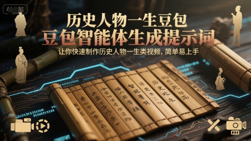 历史人物一生豆包智能体生成提示词，让你快速制作历史人物一生类视频，简单易上手-吾爱创业网