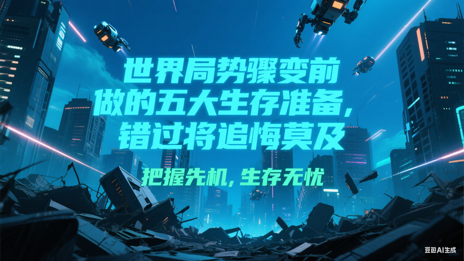 付费文章《世界局势骤变前必做的五大生存准备，错过将追悔莫及》-吾爱创业网