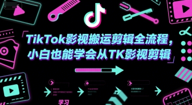 TikTok影视搬运剪辑全流程，小白也能学会从TK影视剪辑-吾爱创业网