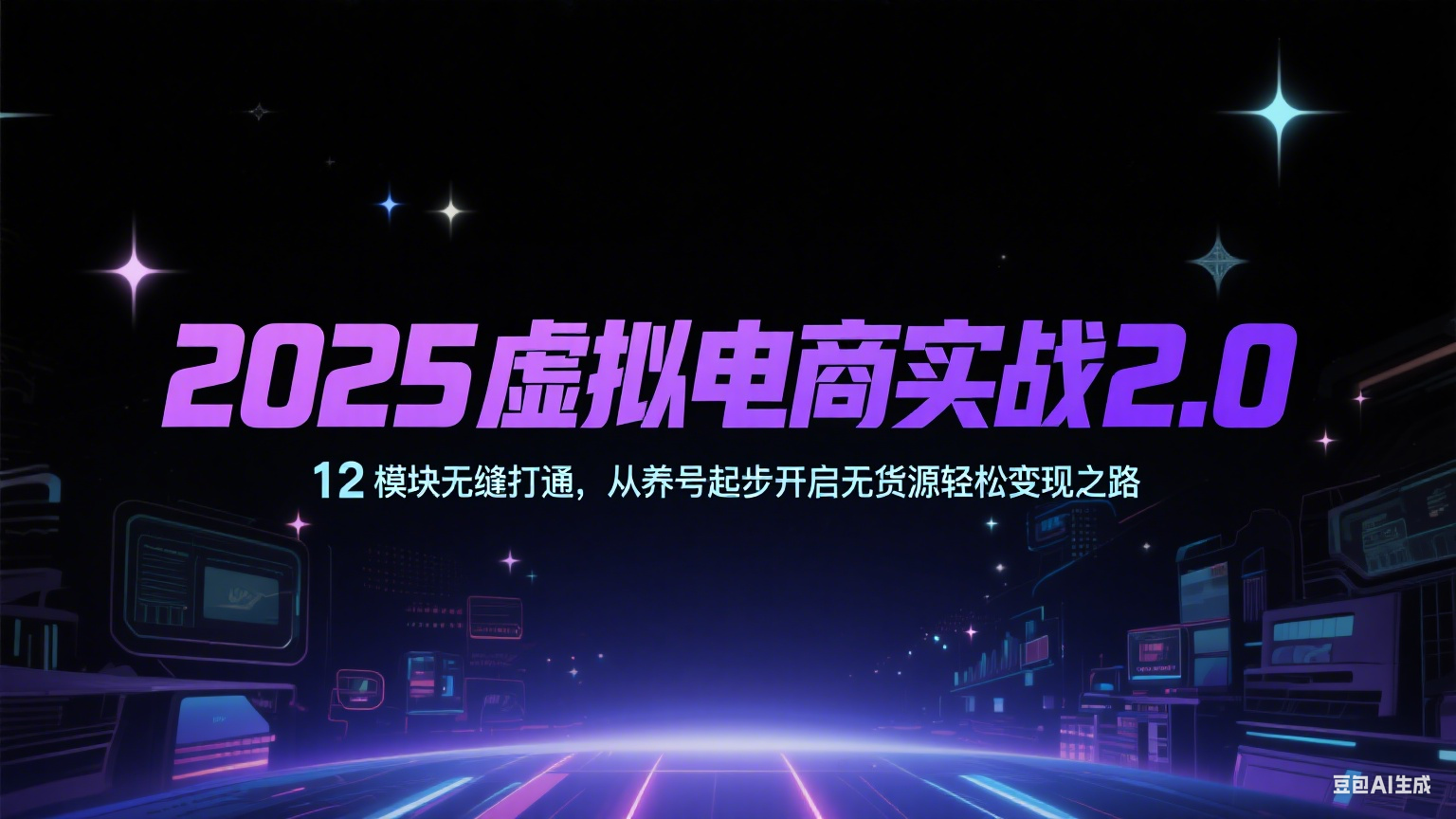 2025虚拟电商实战2.0，12模块无缝打通，从养号起步开启无货源轻松变现之路-吾爱创业网