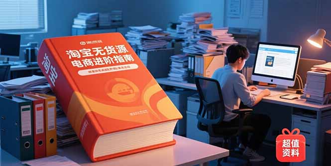 （15317期）淘宝无货源电商进阶指南，包含新人课、进阶课，配套资料，蓝海选品等-吾爱创业网