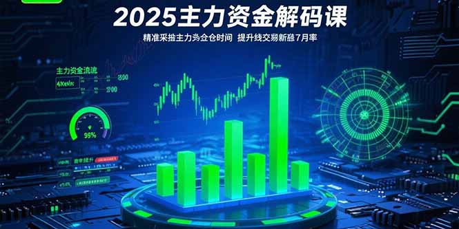 （15511期）2025主力资金解码课：精准捕捉主力建仓时机，提升短线交易胜率(更新7月)-吾爱创业网