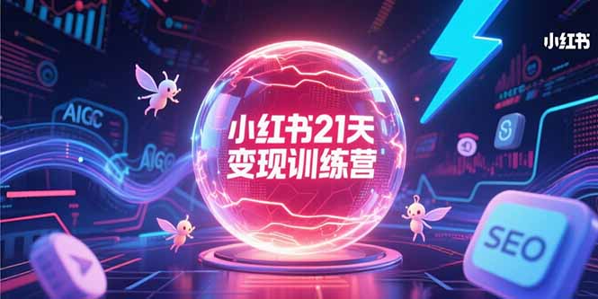 （15328期）小红书21天变现训练营，AIGC工具高效应用，SEO优化核心技巧-吾爱创业网