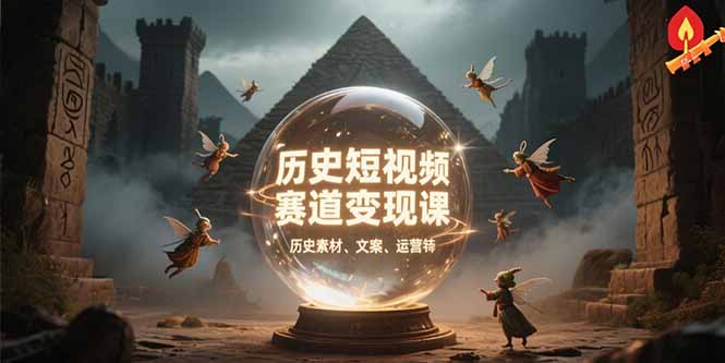 （15386期）历史短视频赛道变现课，百集素材库应用，文案剪辑技巧，账号运营全案-吾爱创业网