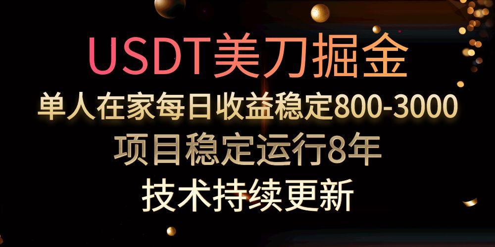 （15527期）USDT美刀掘金，单人每日收益800-3000，稳定运行8年-吾爱创业网