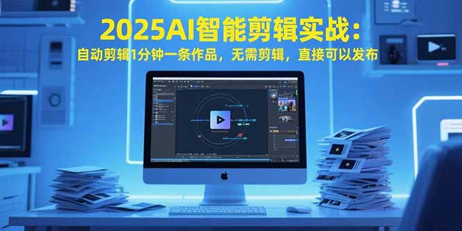 （15504期）2025AI智能剪辑实战：自动剪辑1分钟一条作品，无需剪辑，直接可以发布-吾爱创业网