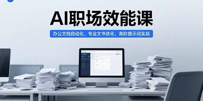 （15371期）AI职场效能课，办公文档自动化，专业文书优化，高阶提示词实战-吾爱创业网