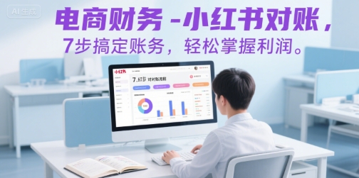 电商财务-小红书对账，7步搞定账务，轻松掌握利润-吾爱创业网