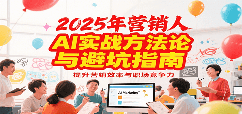 2025年营销实战方法论与避坑指南，利用AI提升营销效率与职场竞争力-吾爱创业网