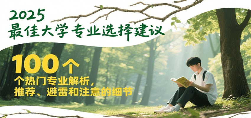 2025最佳大学专业选择建议，100个热门专业解析，推荐、避雷和注意的细节-吾爱创业网