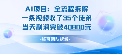 AI收徒变现闭环：一条视频收35人，日入1k+(附完整SOP)-吾爱创业网