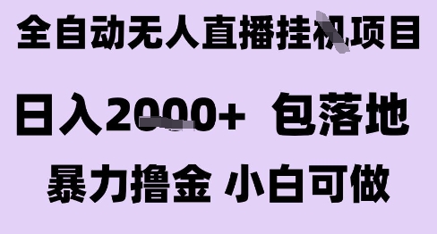 最新全自动抖音无人直播挂G项目，日入2k+ 包落地暴力撸金，小白可做【揭秘】-吾爱创业网