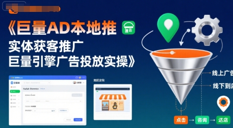 巨量AD本地推实体获客推广，巨量引擎广告投放实操-吾爱创业网