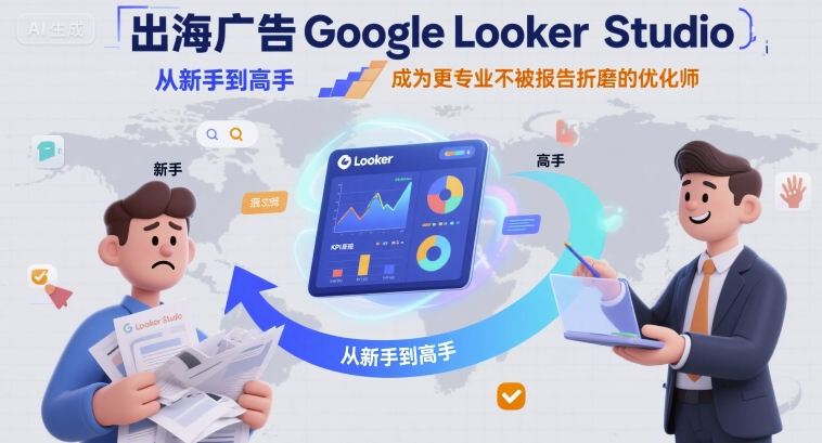 出海广告Google Looker Studio从新手到高手，成为更专业不被报告折磨的优化师-吾爱创业网