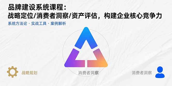 （15772期）品牌建设系统课程：战略定位/消费者洞察/资产评估，构建企业核心竞争力-吾爱创业网