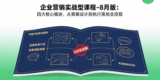 （15823期）企业营销实战型课程-8月版：四大核心模块，从策略设计到执行落地全流程-吾爱创业网