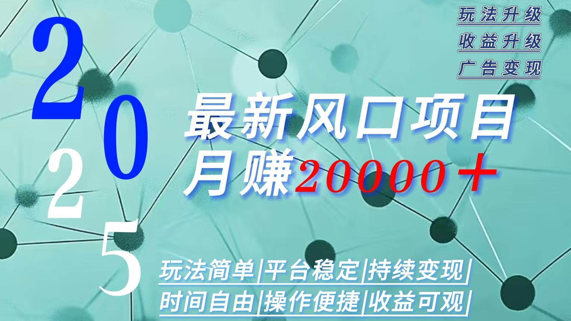 （15694期）2025广告赛道新风口-月赚2W＋玩法简单，时间自由-吾爱创业网