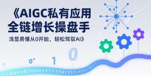 AIGC私有化应用全链增长操盘手，浅显易懂从0开始，轻松驾驭AI-吾爱创业网