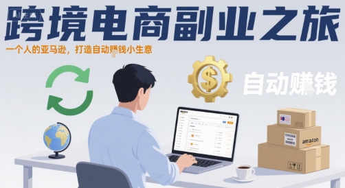 跨境电商副业之旅，一个人的亚马逊，打造自动賺钱小生意-吾爱创业网