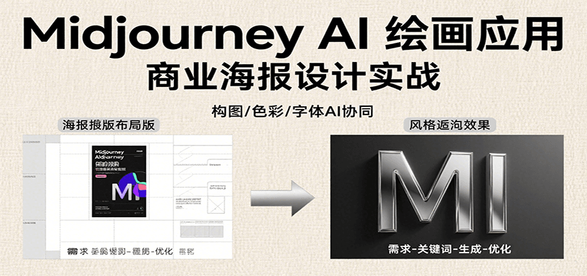 Midjourney AI绘画应用，关键词指令解析、漫画头像制作、海报设计、3D人物生成等-吾爱创业网