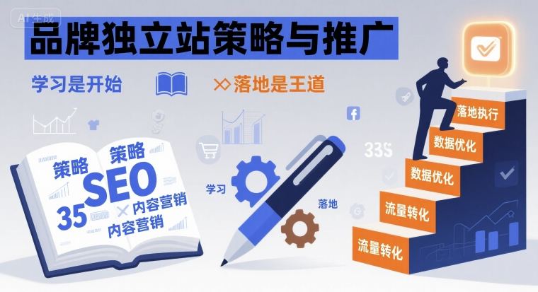 品牌独立站策略与推广，学习是开始，落地是王道-吾爱创业网