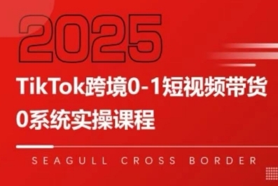 TikTok跨境0-1短视频带货，系统拆解TikTok跨境带货全链路，实现跨境可持续盈利-吾爱创业网