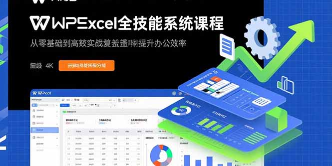 （15873期）WPS Excel全技能系统课程：从零基础到高阶实战全覆盖，全面提升办公效率-吾爱创业网