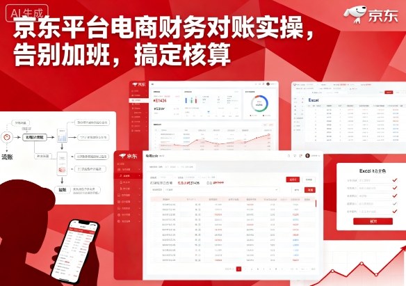 京东平台电商财务对账实操，告别加班，搞定核算-吾爱创业网