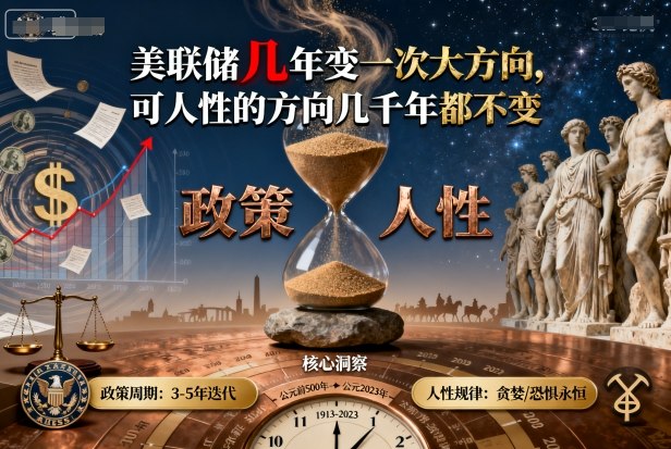 付费文章：美联储几年变一次大方向，可人性的方向几千年都不变-吾爱创业网