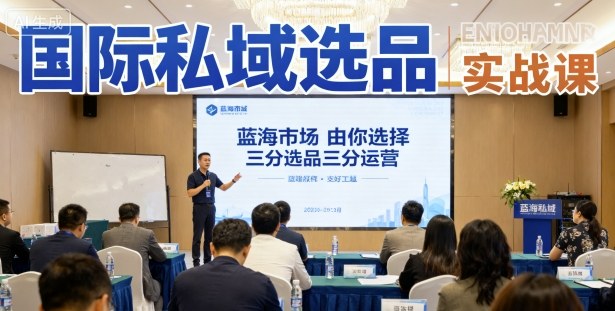 国际私域选品实战课，蓝海市场由你选择，七分选品三分运营-吾爱创业网