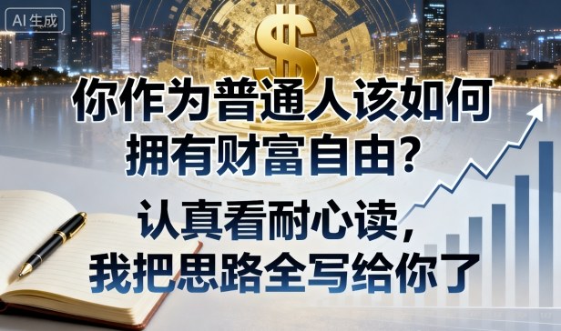 付费文章：你作为普通人该如何拥有财富自由？认真看耐心读，我把思路全写给你了-吾爱创业网