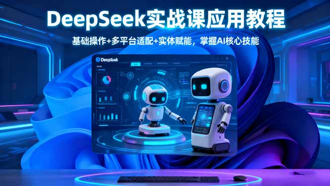 (16391期)DeepSeek实战课应用教程、基础操作+多平台适配+实体赋能,掌握AI核心技能-吾爱创业网