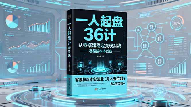 (16409期)一人起盘36计:从零搭建稳定变现系统,实现低成本创业,月入五位数+-吾爱创业网