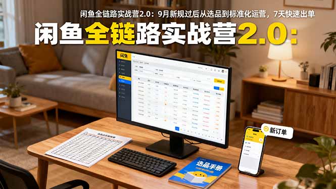 (16263期)闲鱼全链路实战营2.0:9月新规过后从选品到标准化运营,7天快速出单-吾爱创业网