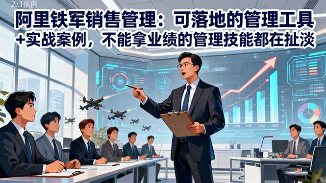 （16436期）阿里铁军销售管理：可落地的管理工具+实战案例，不能拿业绩的管理都在扯淡-吾爱创业网