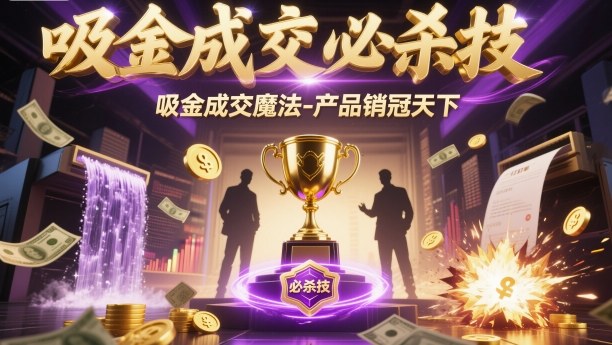 吸金成交必杀技,吸金成交魔法-产品销冠天下-吾爱创业网
