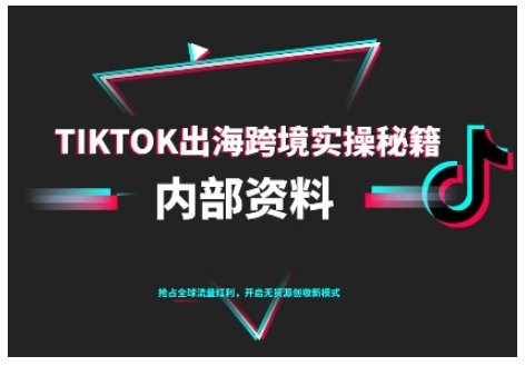 TikTok跨境电商0-1搭建运营,TK出海跨境实操秘籍(10月更新)-吾爱创业网