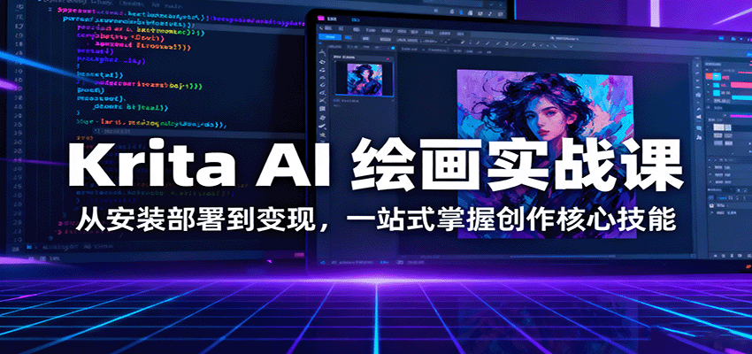 Krita AI 绘画实战课:从安装部署到变现,一站式掌握创作核心技能-吾爱创业网