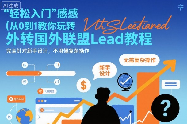 国外联盟賺美刀项目,从0到1教你玩转国外联盟Lead教程,纯新手可操作性100%-吾爱创业网
