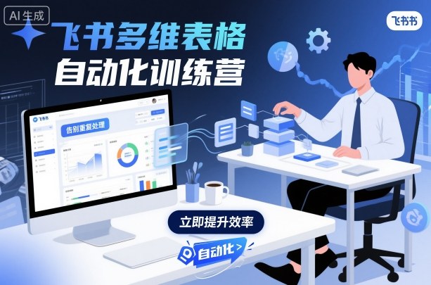 飞书多维表格自动化训练营，手把手教你告别重复处理，用多维表格开启高效办公新模式-吾爱创业网