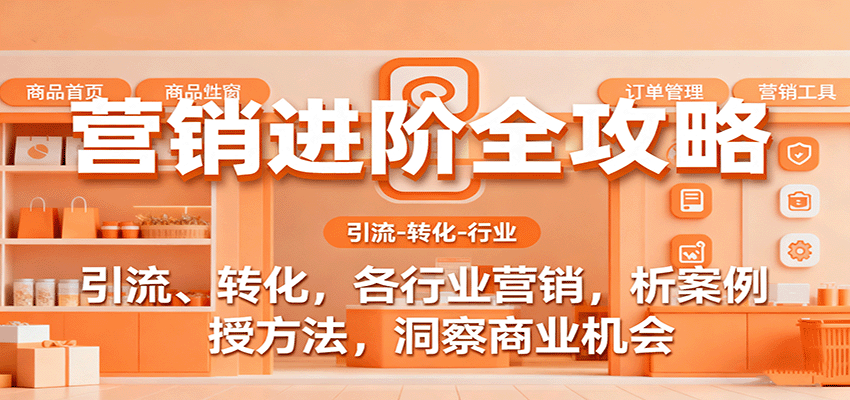 营销进阶全攻略，引流、转化，各行业营销，析案例，授方法，洞察商业机会-吾爱创业网