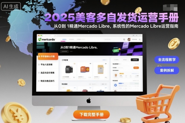 2025美客多自发货运营手册：从0到1精通Mercado Libre，系统性的Mercado Libre运营指南-吾爱创业网