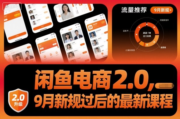 闲鱼电商2.0，9月新规过后的最新课程-吾爱创业网