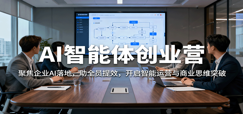 AI智能体创业营:聚焦企业AI落地,助全员提效,开启智能运营与商业思维突破-吾爱创业网