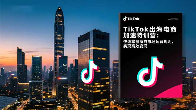 (16535期)TikTok出海电商加速特训营:快速掌握海外市场运营规则,实现高效变现-吾爱创业网