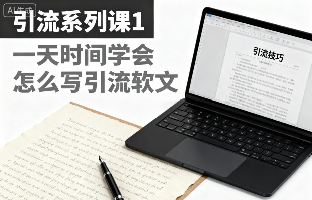 引流系列课1，一天时间学会怎么写引流软文-吾爱创业网